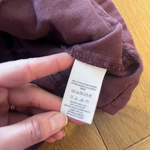 Free People "Not Your Brothers" Surplus Military Cargo Jacket Burgundy Size M - Picture 5 of 6